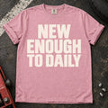 Blossom car enthusiast T-shirt. New enough to daily: simple typography for the everyday enthusiast car.
