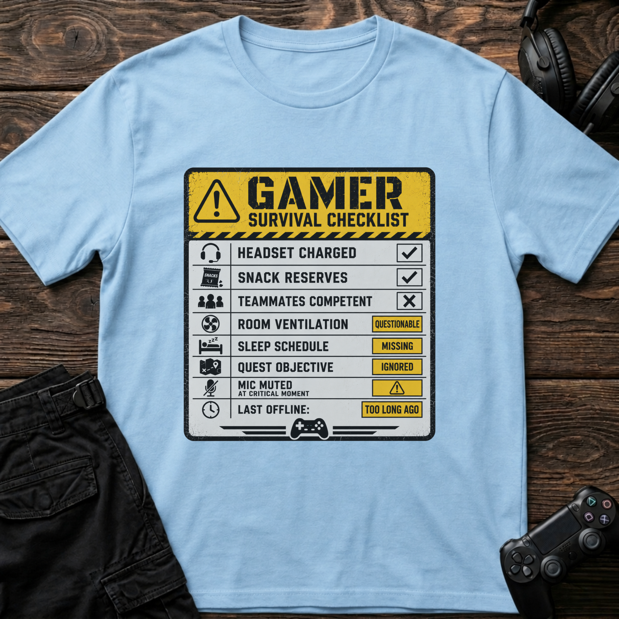 Survival Checklist T-shirt