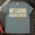 Bay car enthusiast T-shirt. An oil drop backs not leaking, marking territory.