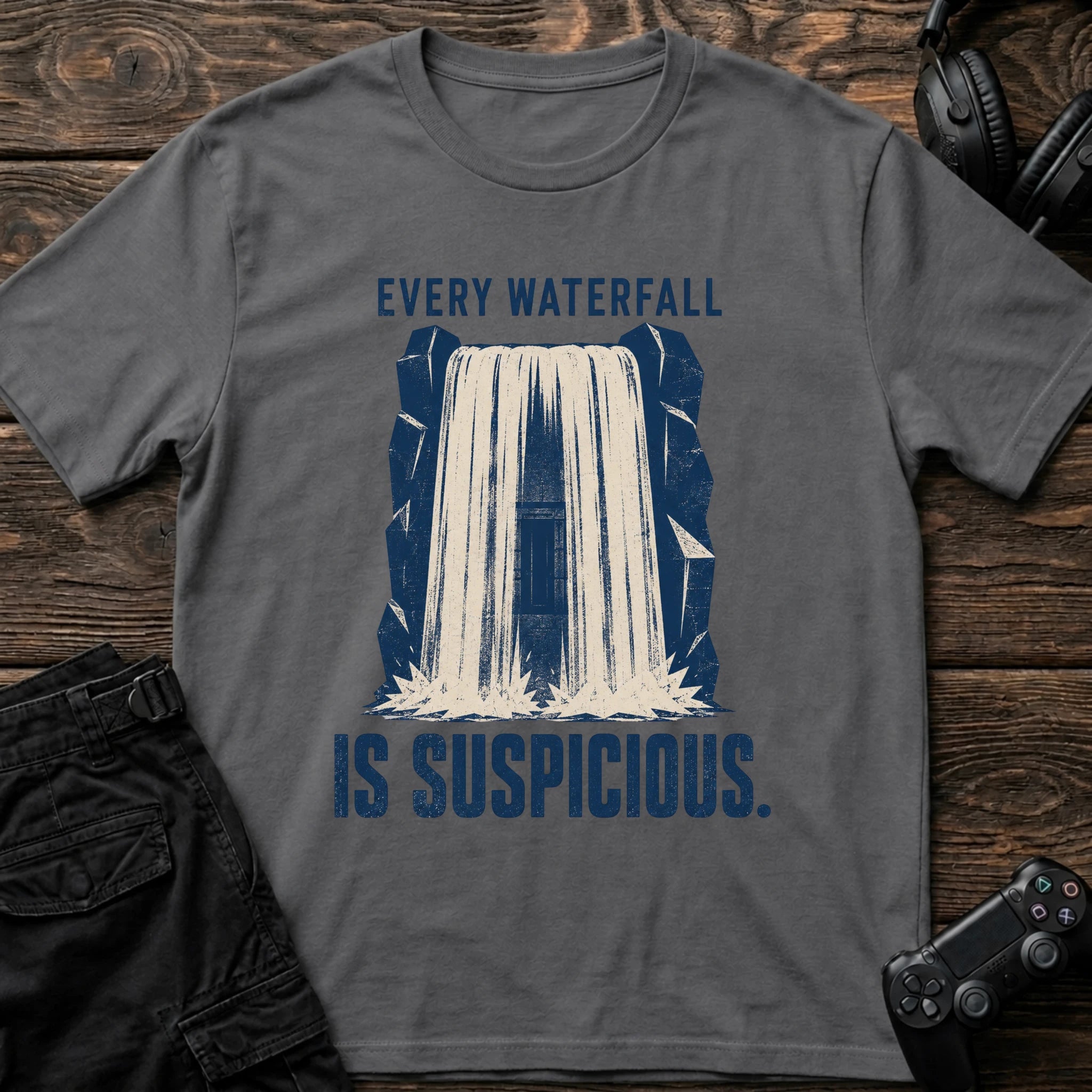 Waterfall Check T-shirt