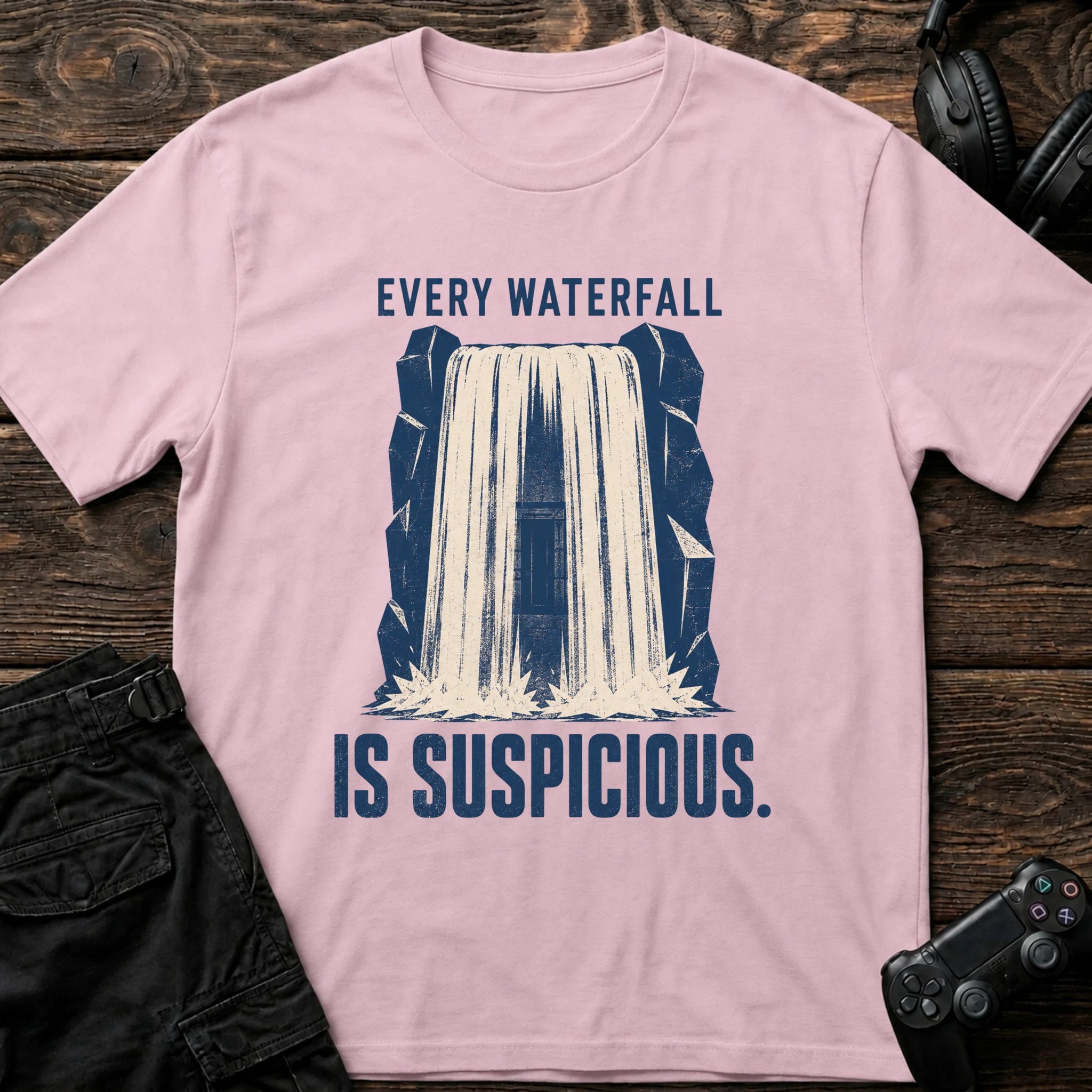 Waterfall Check T-shirt
