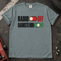 Bay T-shirt with toggle switches labeled 'Radio off' and 'Diagnostic mode on'.