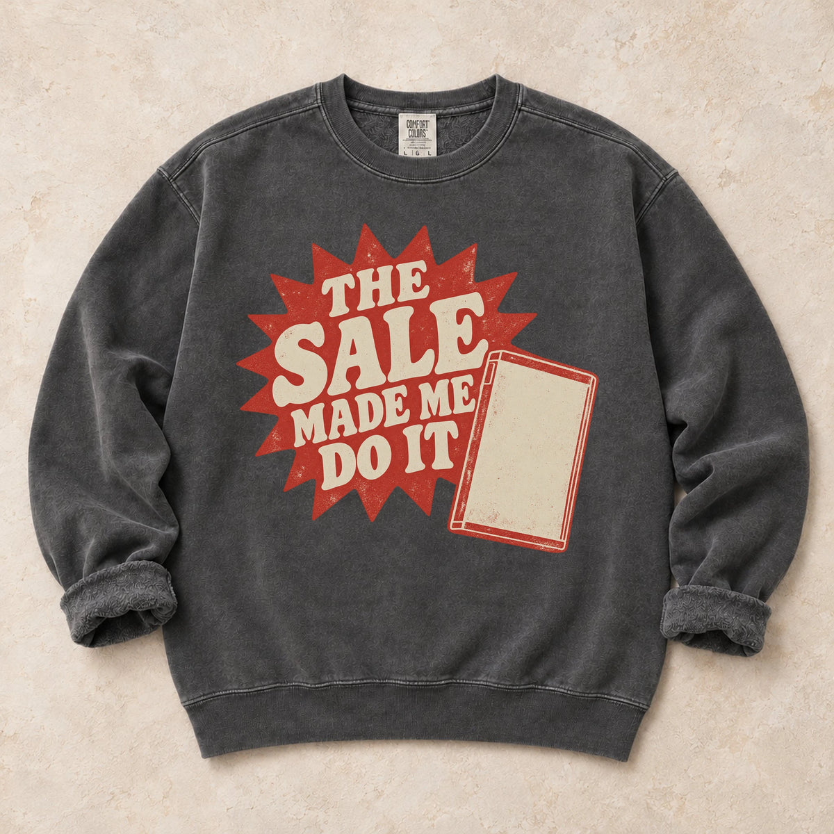 Pepper gaming sweatshirt. A game case and sale burst explain the sale made me do it again.