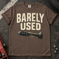 Espresso car enthusiast T-shirt. A cobweb-covered indicator stalk admits barely used.
